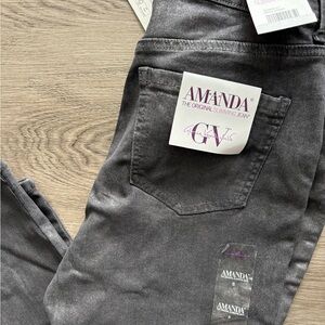 Gloria Vanderbilt Amanda Charcoal Jeans